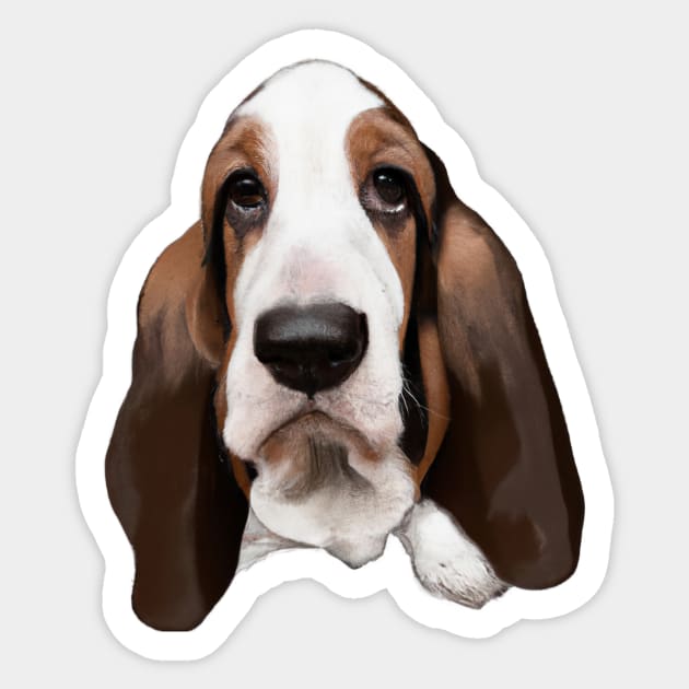 Cute Basset Hound Drawing Sticker by Play Zoo